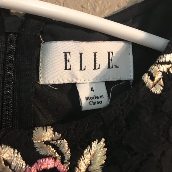 Size 4 Black and Pink Floral Elle Dress - Picture 2 of 4